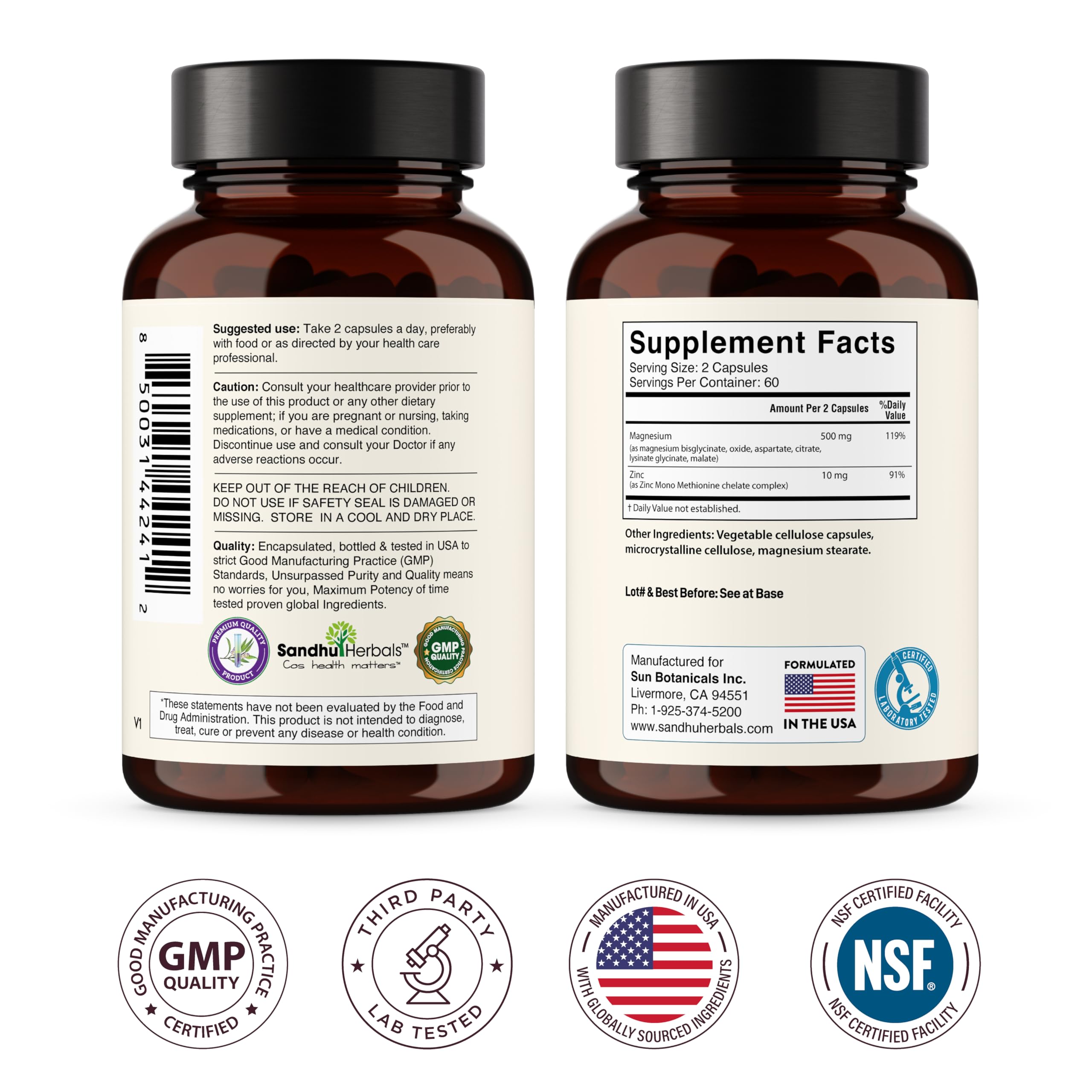 Magnesium Complex Supplement for Sleep & Muscle

