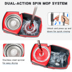 Spin Mop and Bucket System | Stainless Steel Wringer

