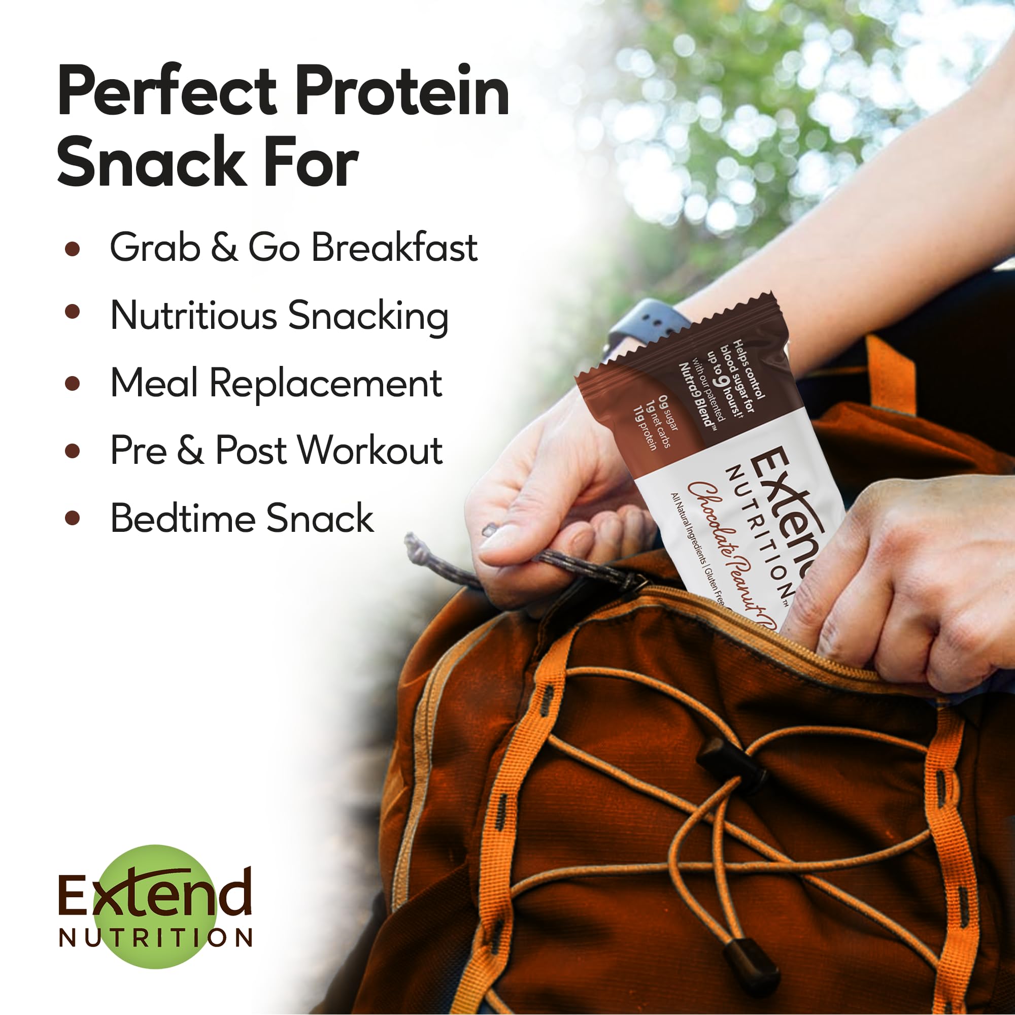 Sugar Free Protein Bars Extend - High Protein, Low Carb

