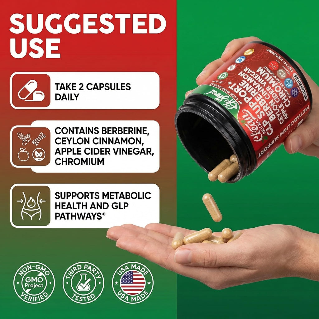 Clean Nutra Digestive Health Berberine Cinnamon

