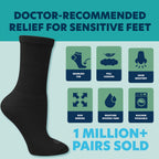 Doctor's Choice Diabetic Socks - Seamless Toe & Non-Binding Top

