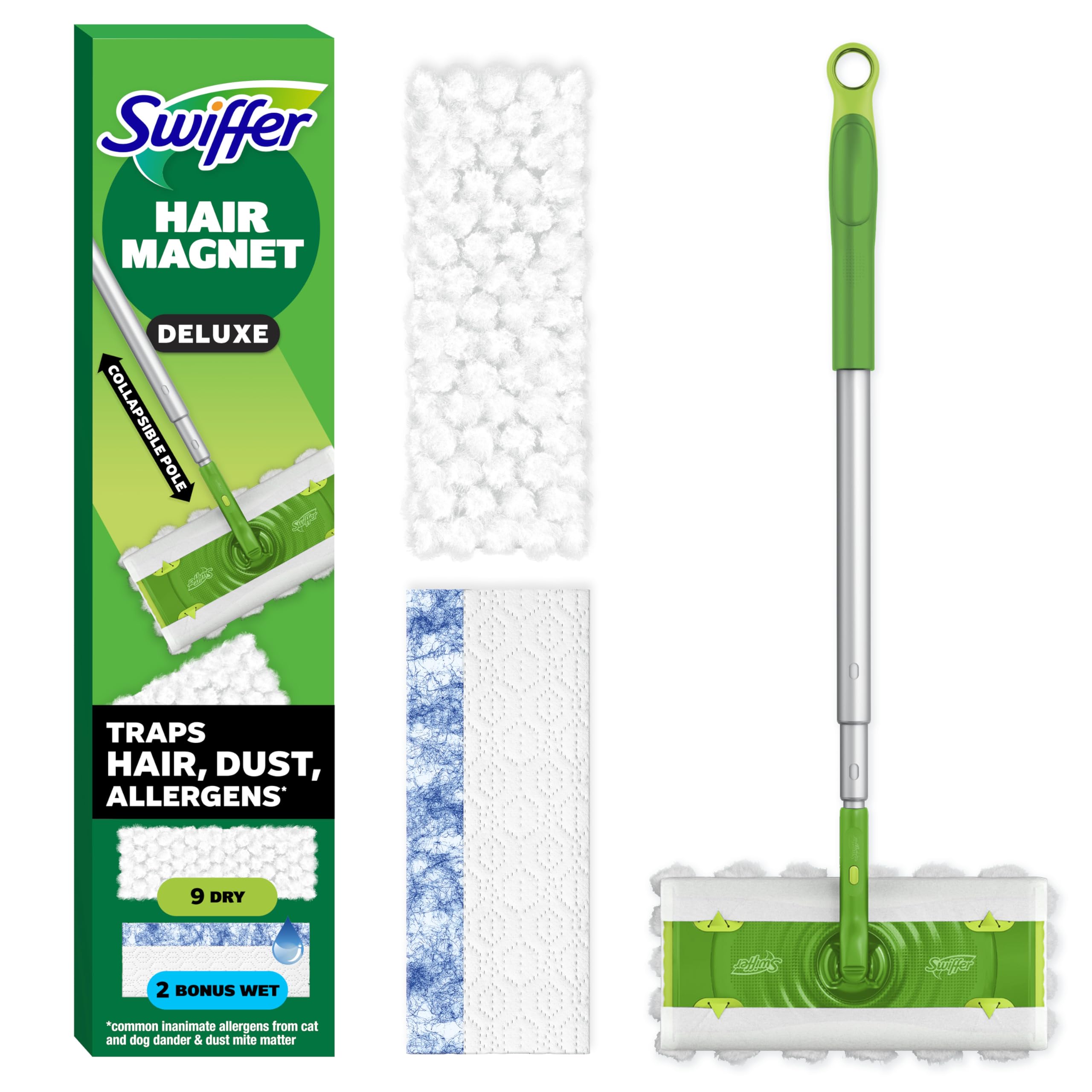 Floor Cleaning Starter Kit with Collapsible Pole

