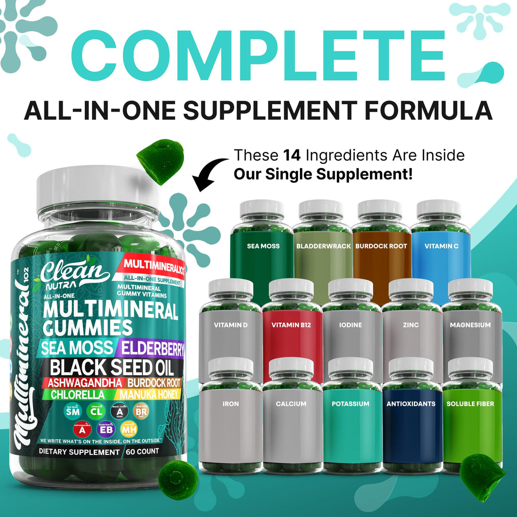 Sea Moss Gummies Multimineral Gummy Vitamins

