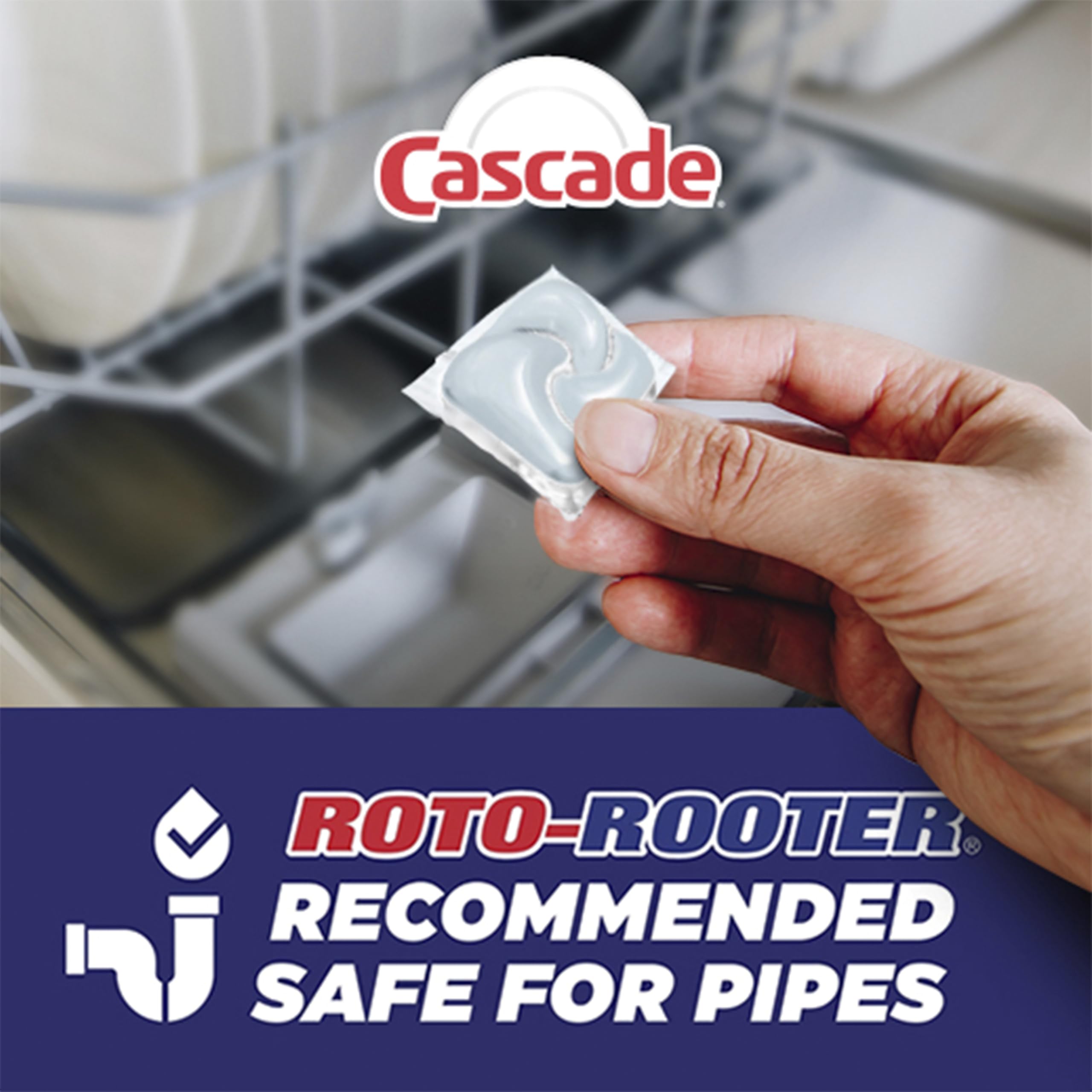 Dishwasher Pods Cascade Free & Clear - Unscented

