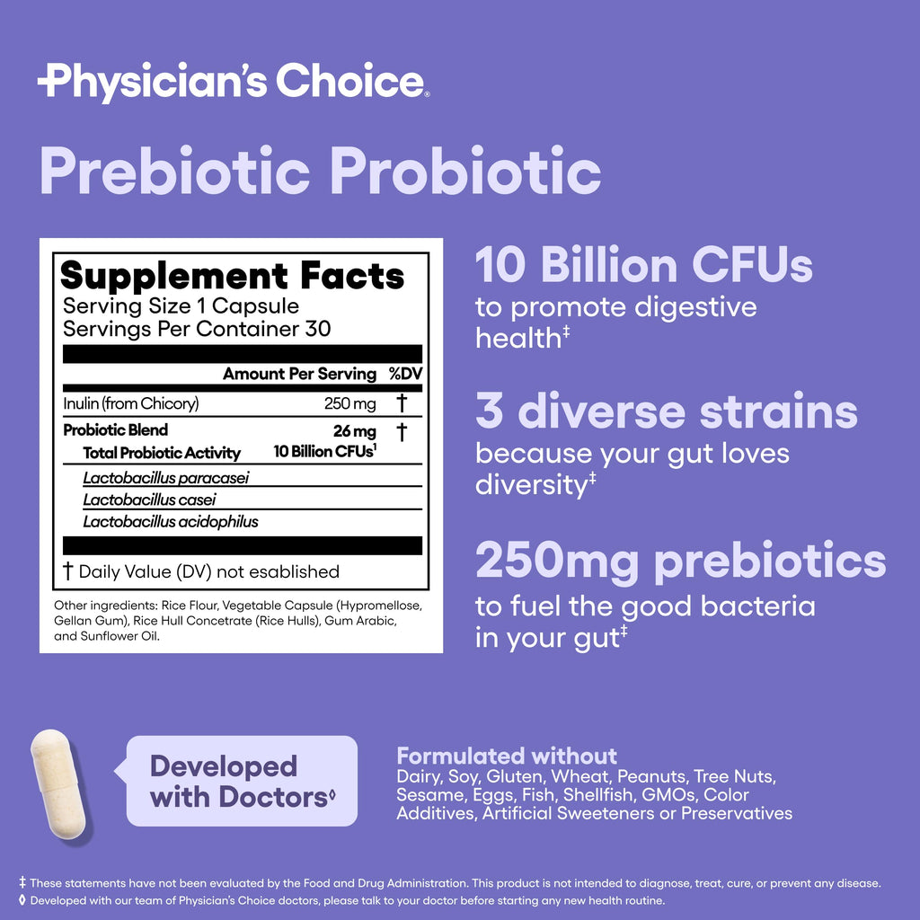 Physician's Choice Prebiotic-Probiotic for Digestive Health

