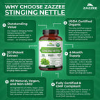Stinging Nettle Extract by Zazzee Naturals

