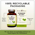 Herbal Roots Ginkgo Biloba Organic Herbal Supplement

