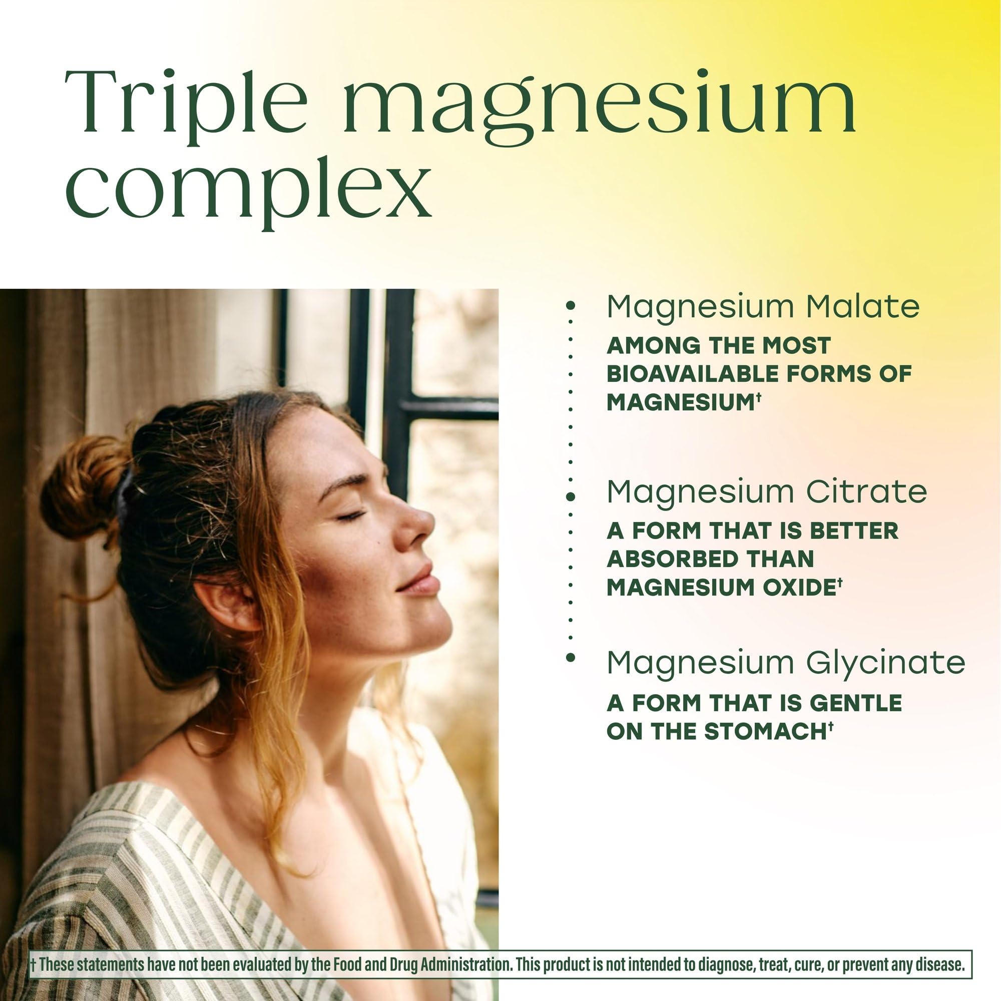 MegaFood Magnesium Glycinate Citrate Malate 300mg | Triple

