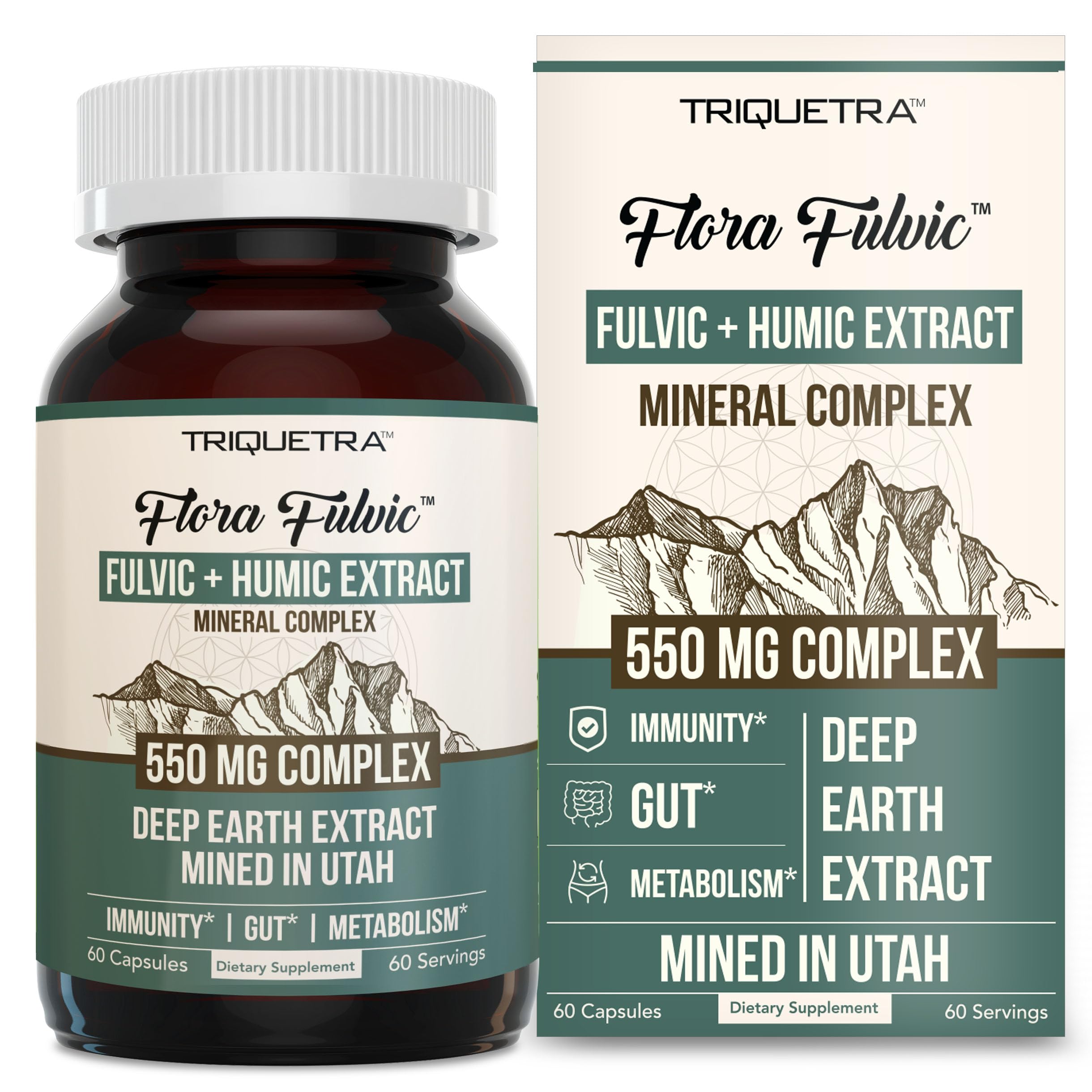 Flora Fulvic Acid + Humic Complex | Dietary Supplement


