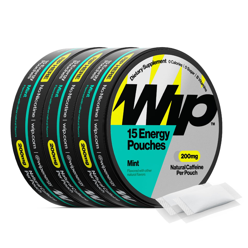 Wip Energy Pouches Natural Caffeine + B Vitamins