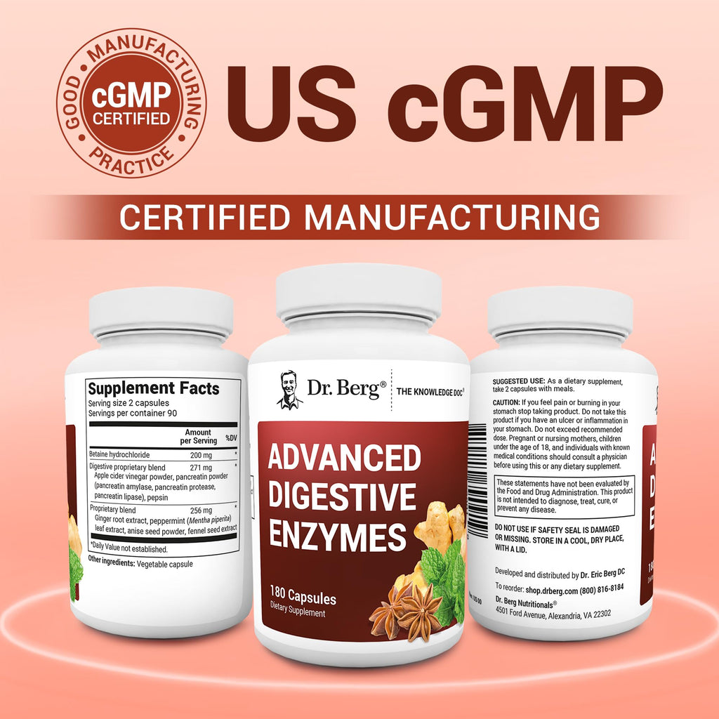 Dr. Berg Advanced Digestive Enzymes with Apple Cider Vinegar

