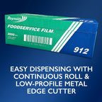 Reynolds Foodservice Clear Plastic Wrap Film with Cutter

