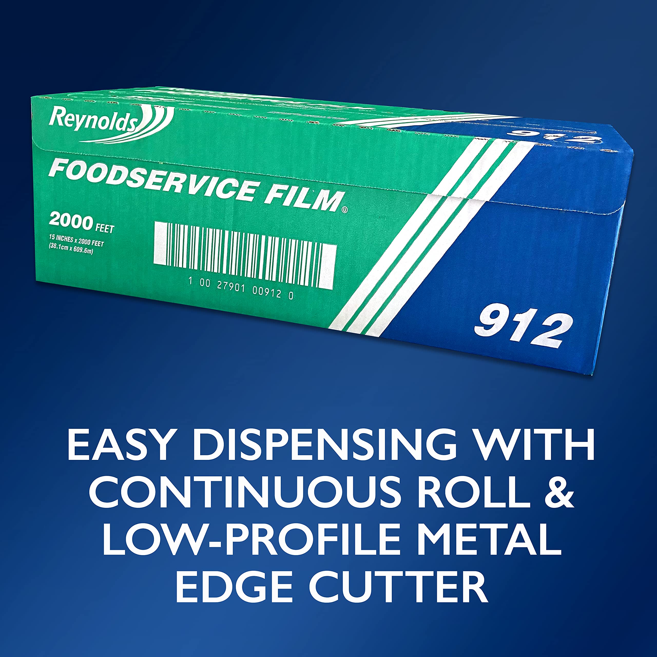 Reynolds Foodservice Clear Plastic Wrap Film with Cutter

