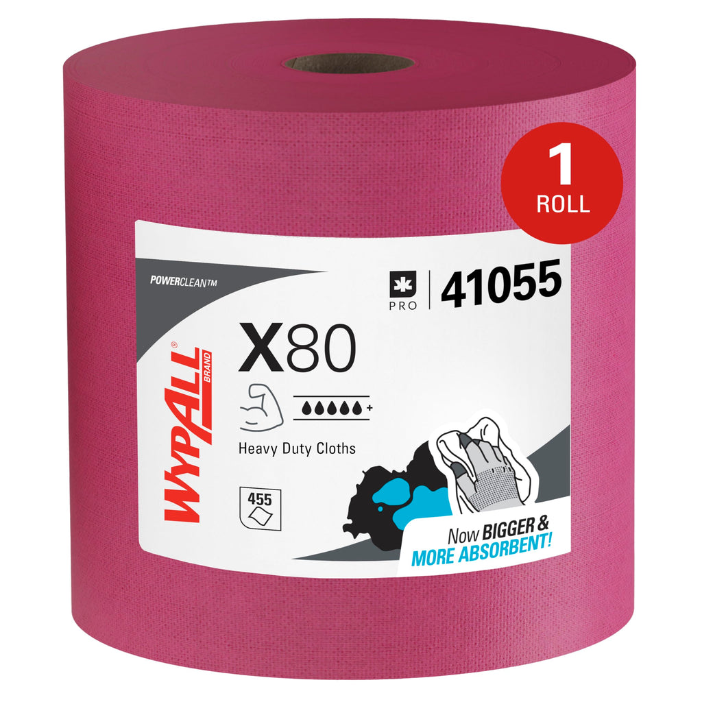 WypAll PowerClean X80 Heavy Duty Cloths | Industrial Cleaning


