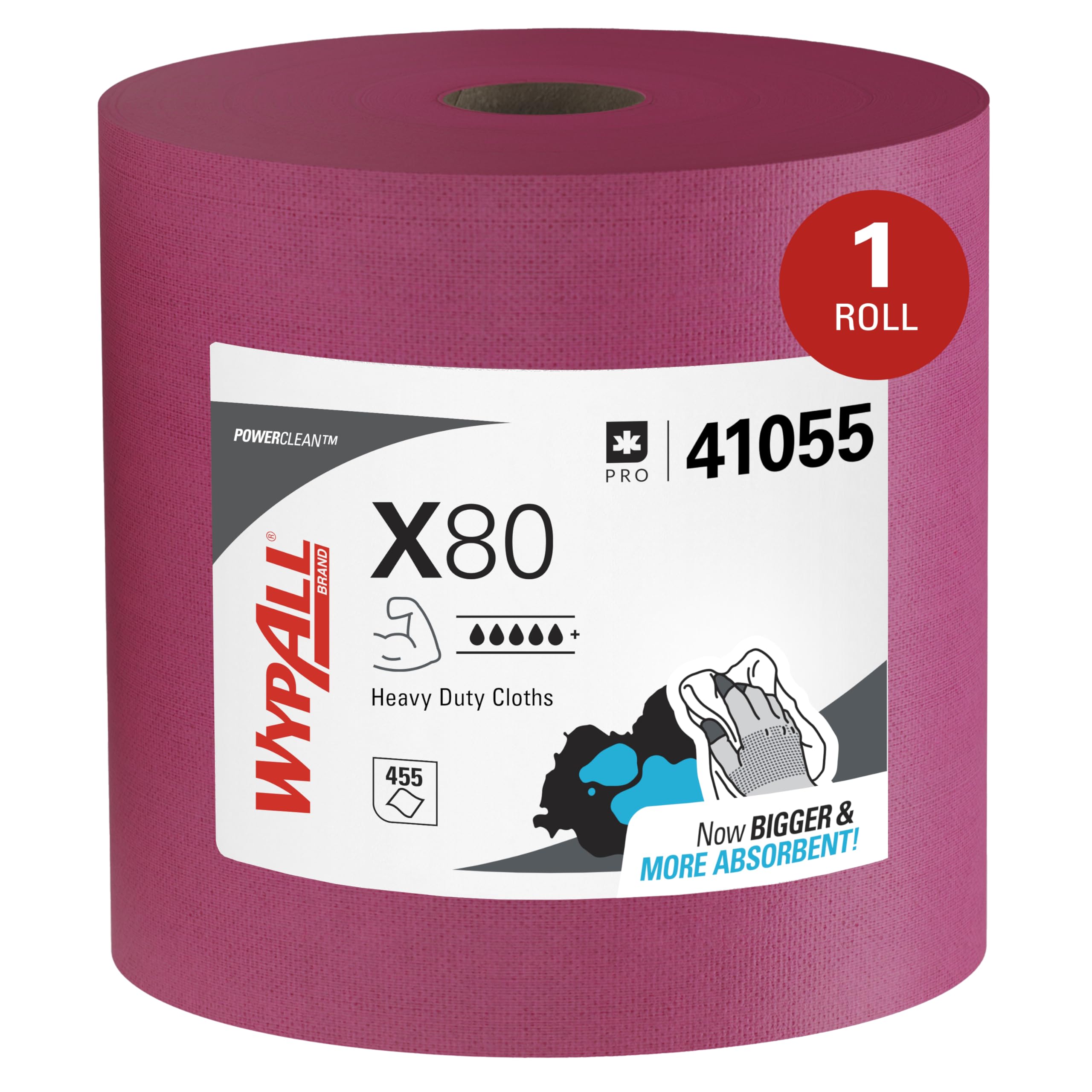 WypAll PowerClean X80 Heavy Duty Cloths | Industrial Cleaning

