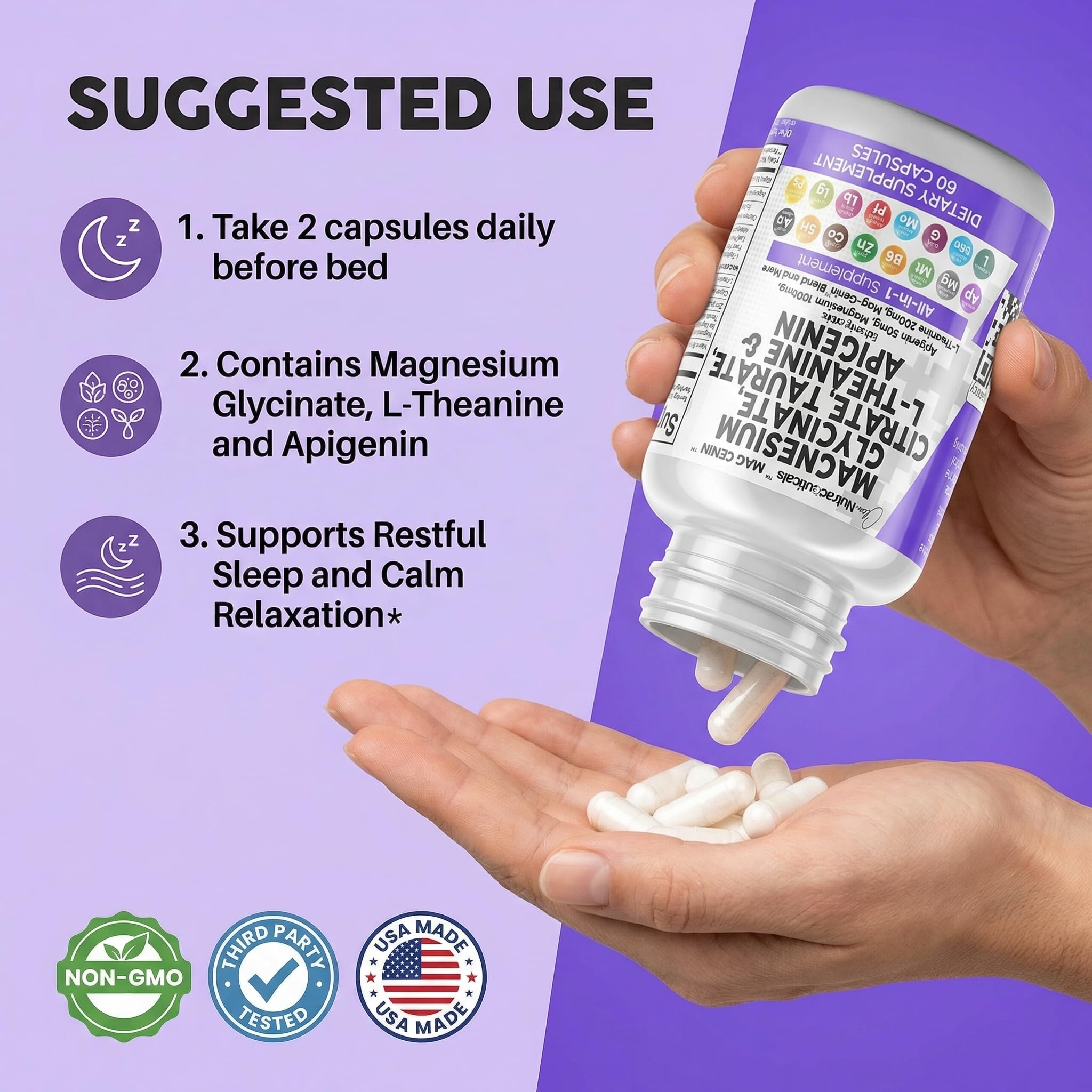 Clean Nutraceuticals Mag Genin Magnesium Complex L-Theanine

