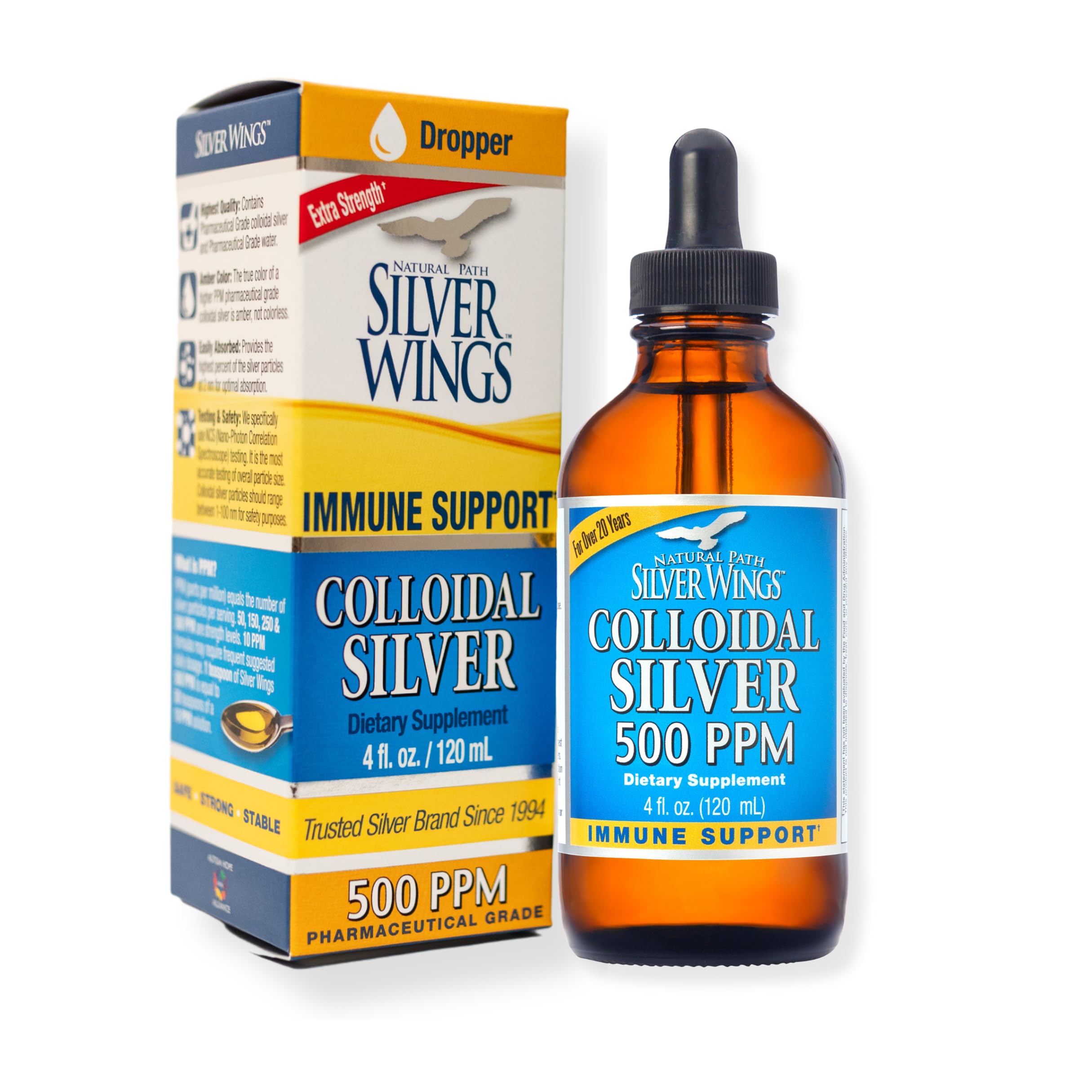 Natural Path Silver Wings Colloidal Silver Immune Support


