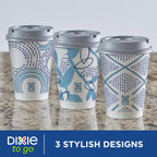 Paper Coffee Cups Dixie To Go - Insulated Non-Slip Grip

