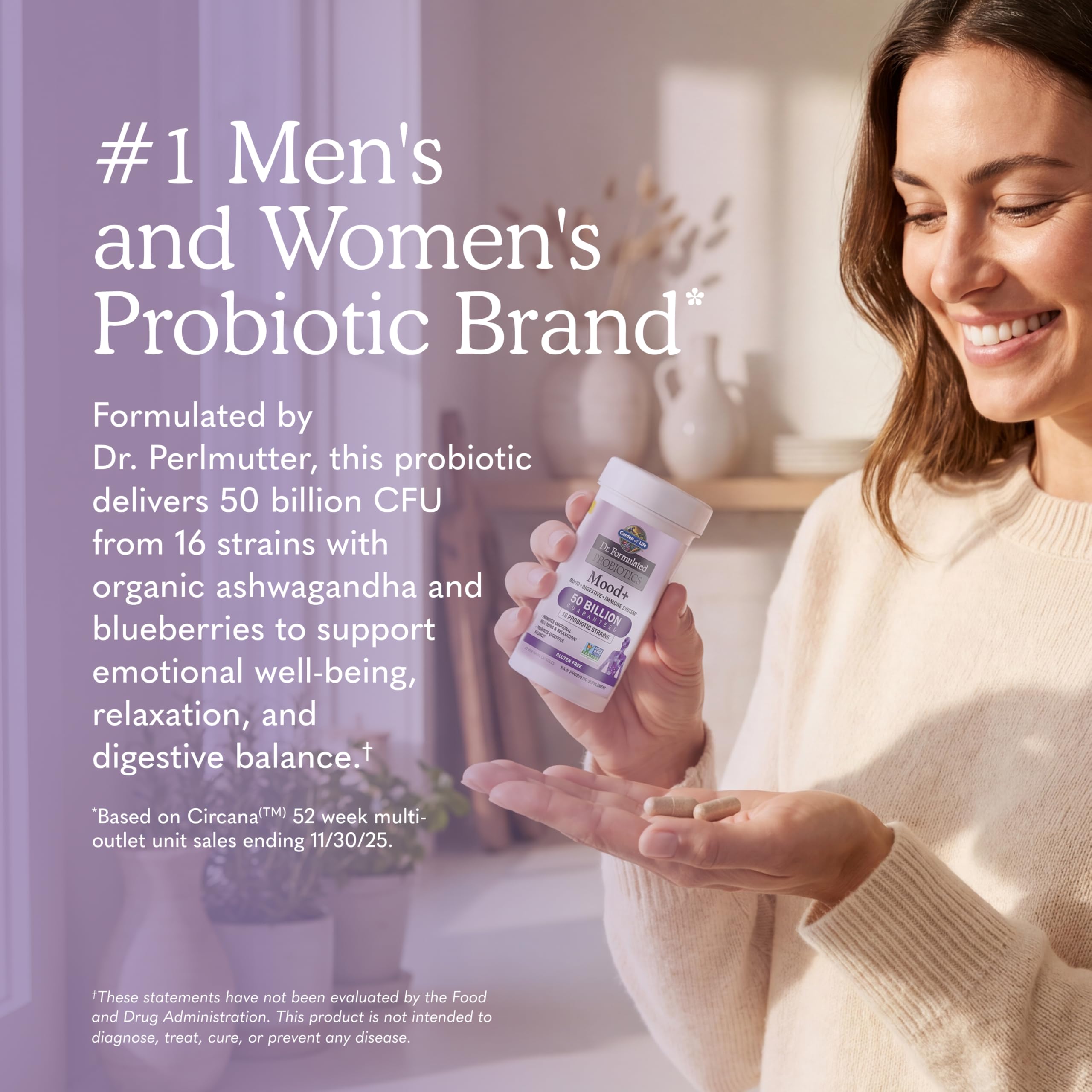 Garden of Life Mood+ Probiotic with Ashwagandha


