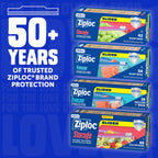 Ziploc Quart Freezer Slider Bags - Durable Food Storage

