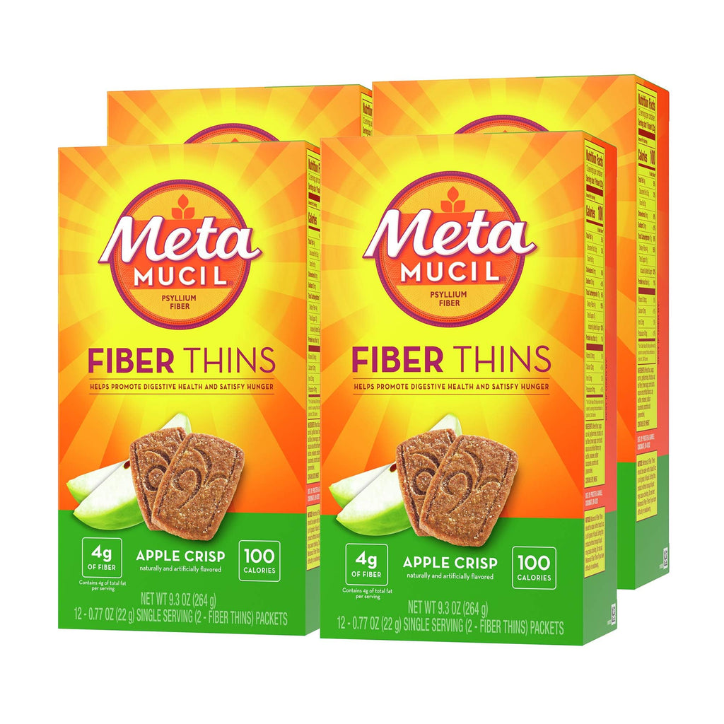 Metamucil Fiber Thins Psyllium Husk Fiber Supplement

