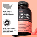 LEGION Creatine Monohydrate Gummies – Chewable Creatine

