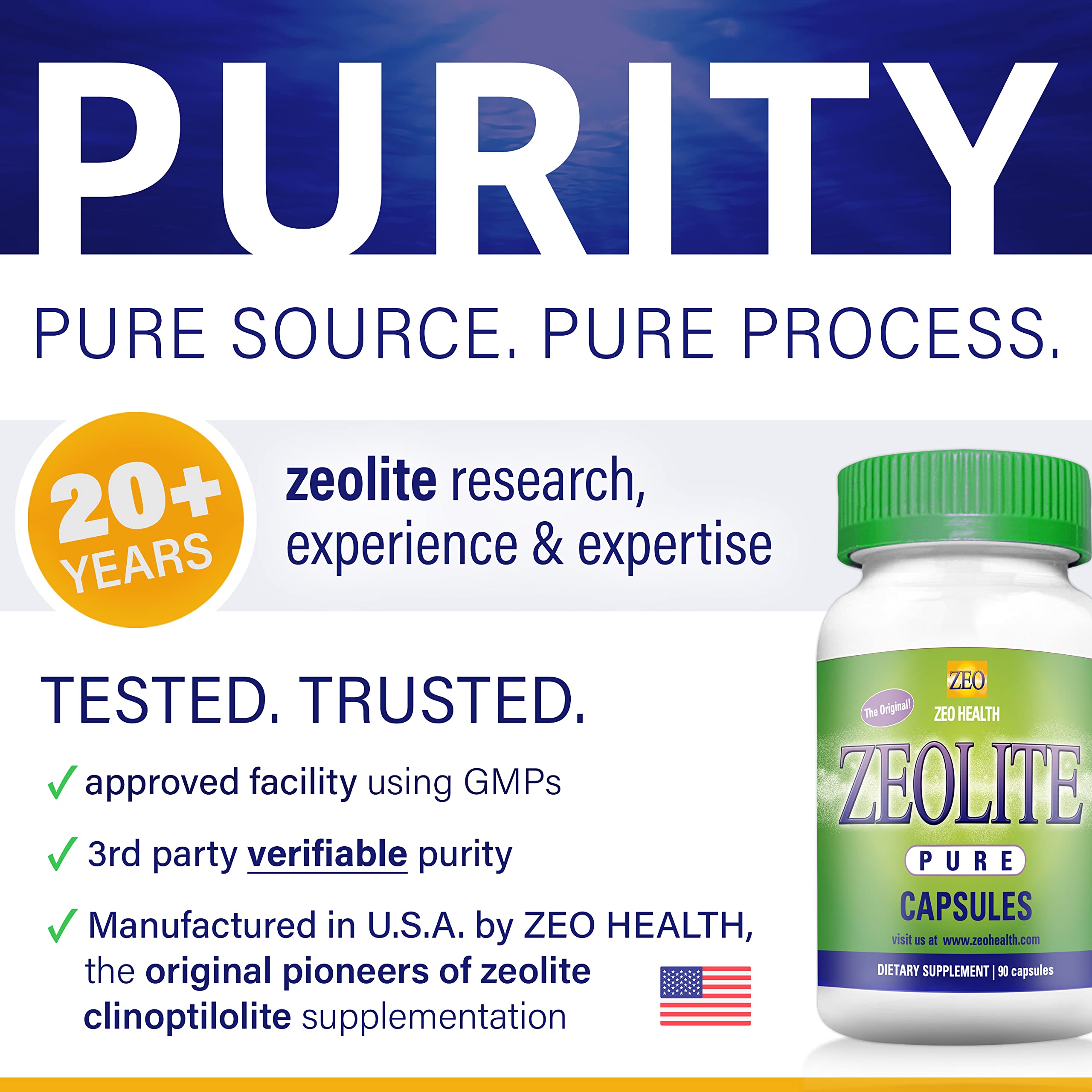 Zeolite Pure Capsules Detox for Full-Body Cleanse

