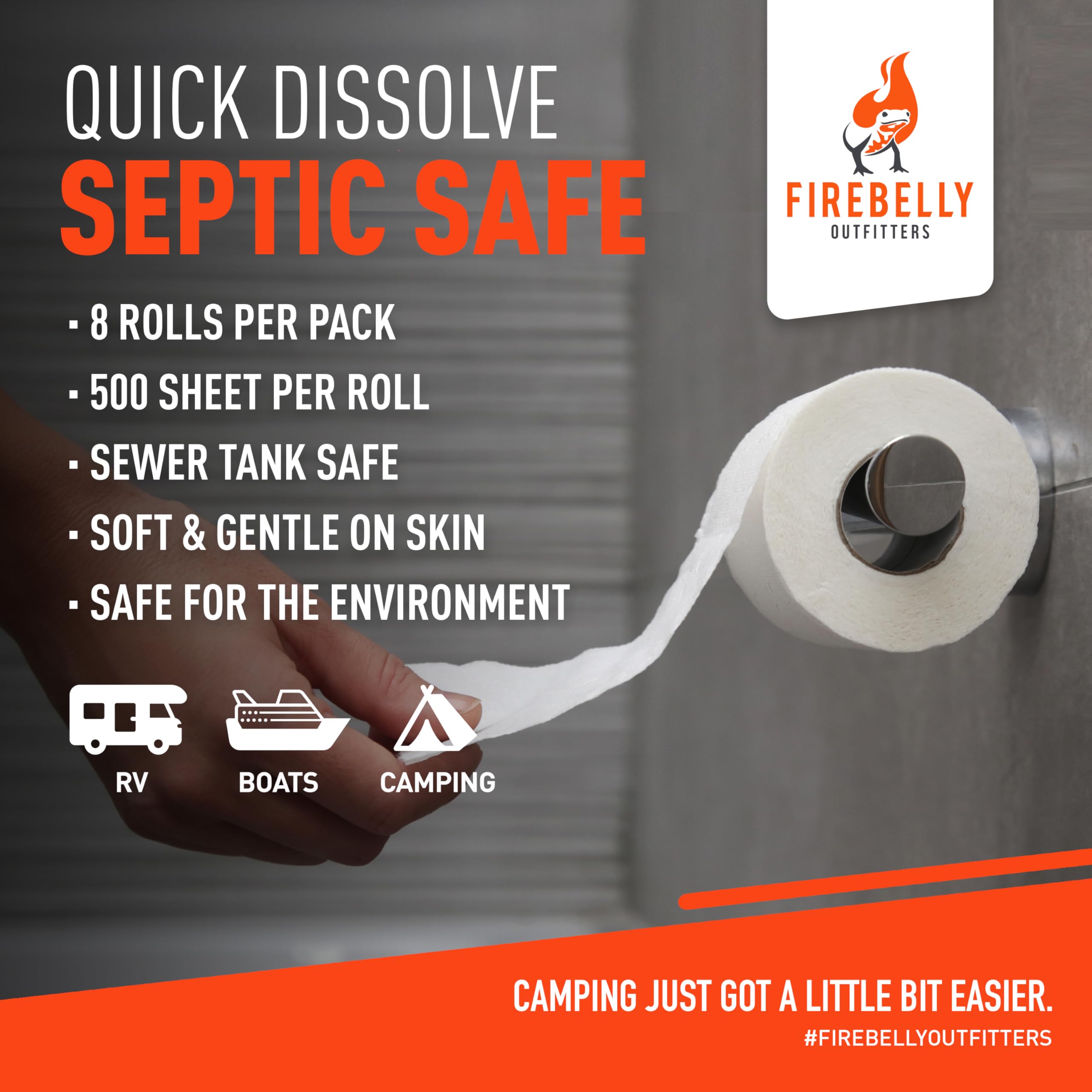 Firebelly Outfitters RV Toilet Paper - Septic Safe

