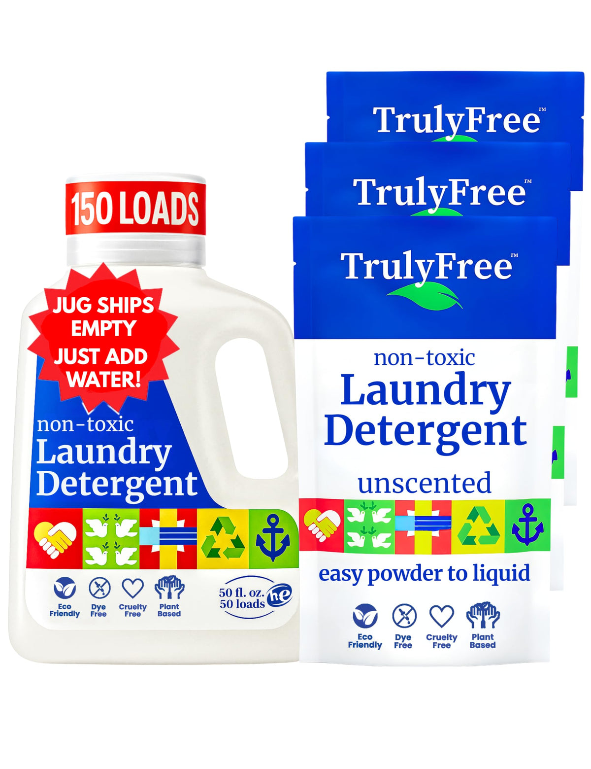 Truly Free Natural Laundry Detergent - Sensitive Skin Safe