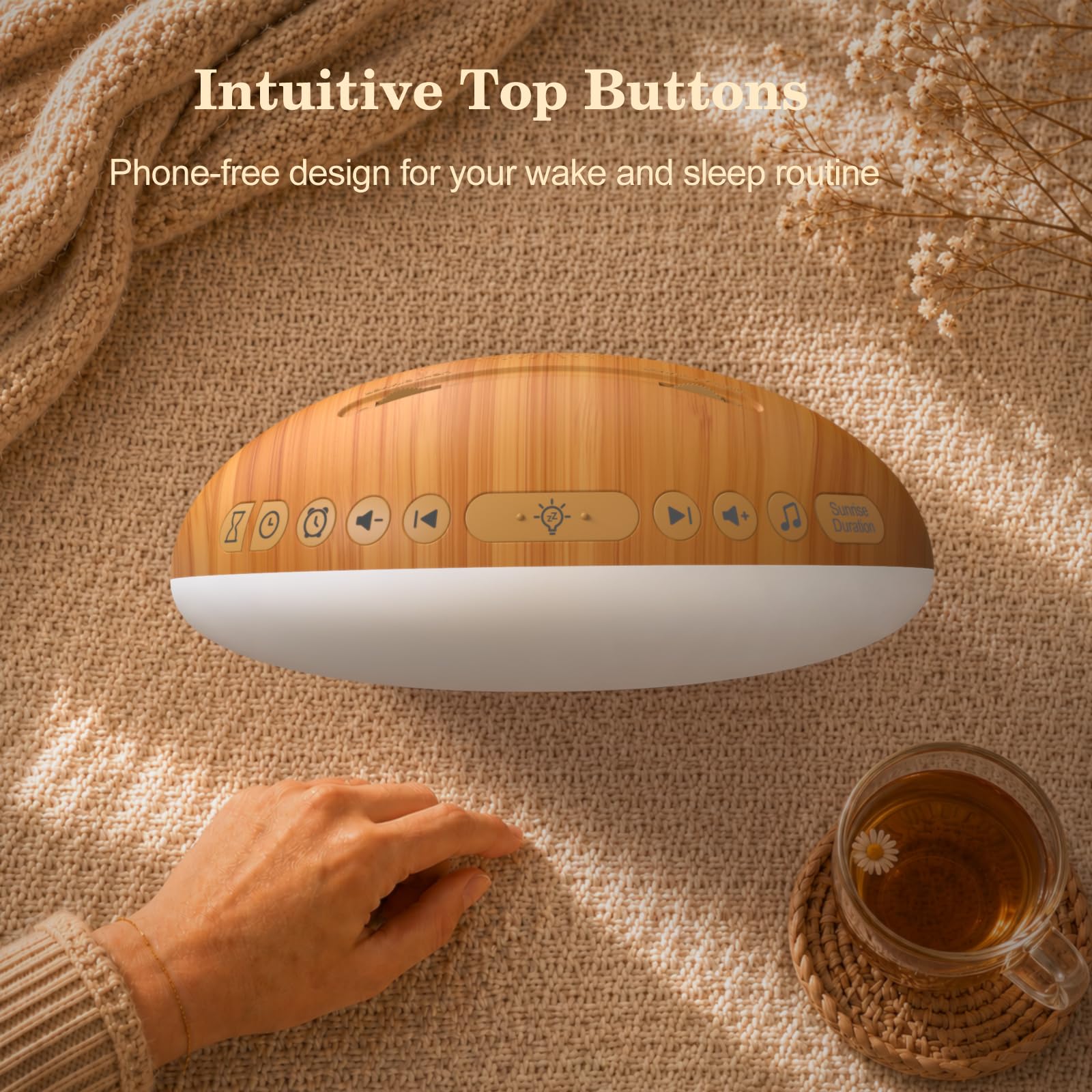 REACHER Sunrise Alarm Clock & Sound Machine Wake Up Light

