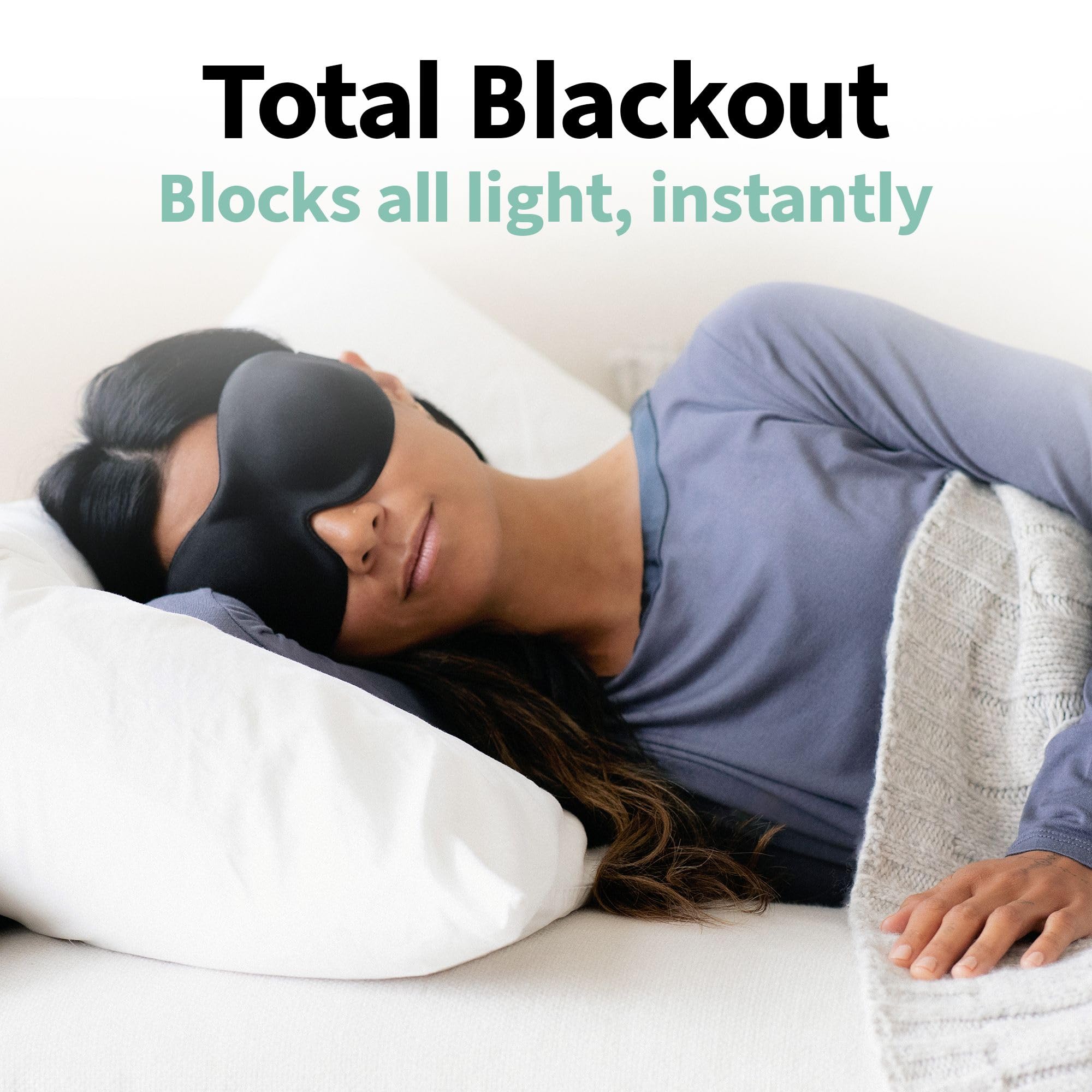 Nidra Contoured Sleep Mask - Zero Pressure, Light Blocking

