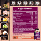 Hair Growth Vitamins for Women by Rainbow Nutrients

