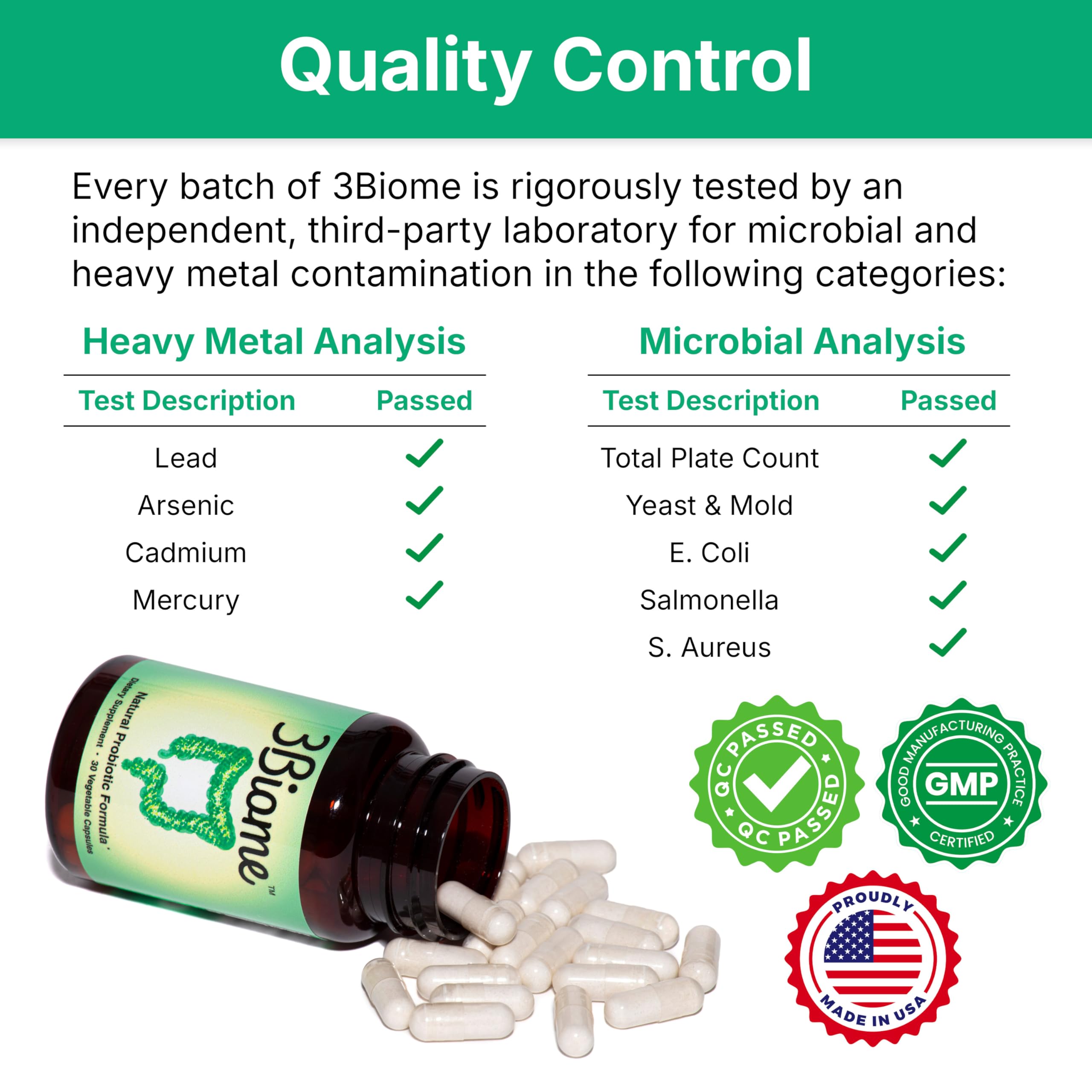 3Biome Probiotic Supplement for Digestive Health

