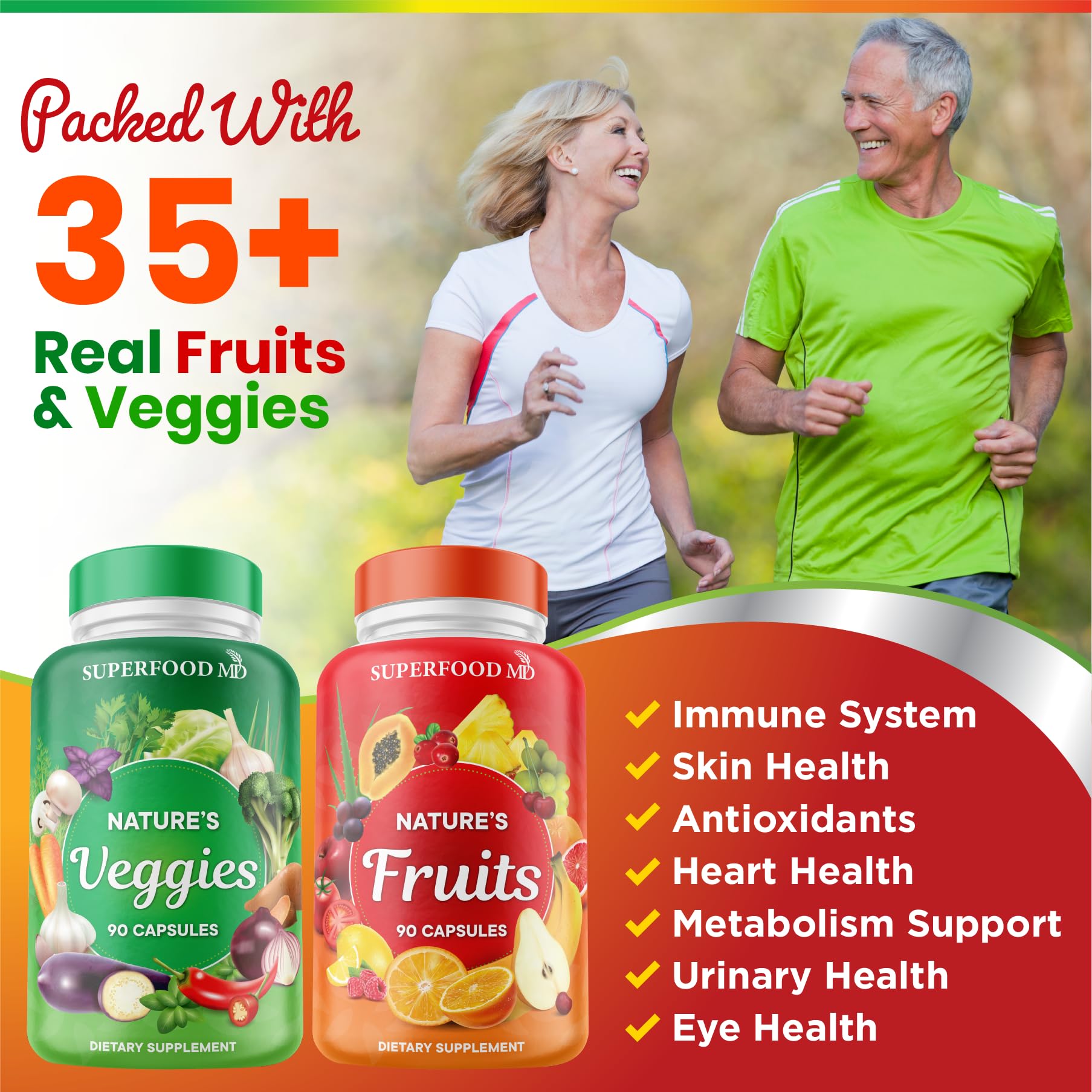 Superfood MD Fruits & Veggies Supplement with Beta Carotene

