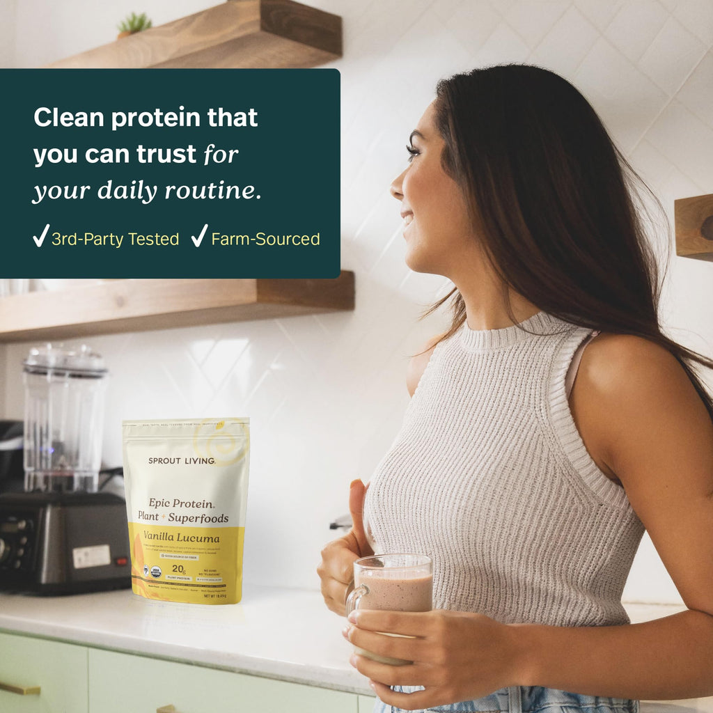 Sprout Living Epic Protein Plant Based Protein Powder

