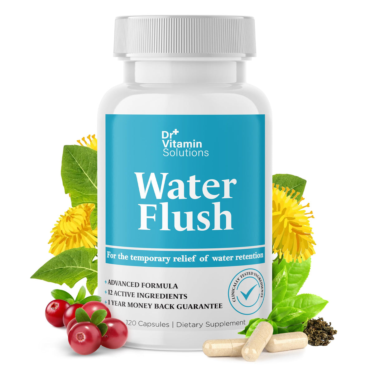 Dr. Vitamin Solutions Diuretic Water Pills for Bloat & Detox