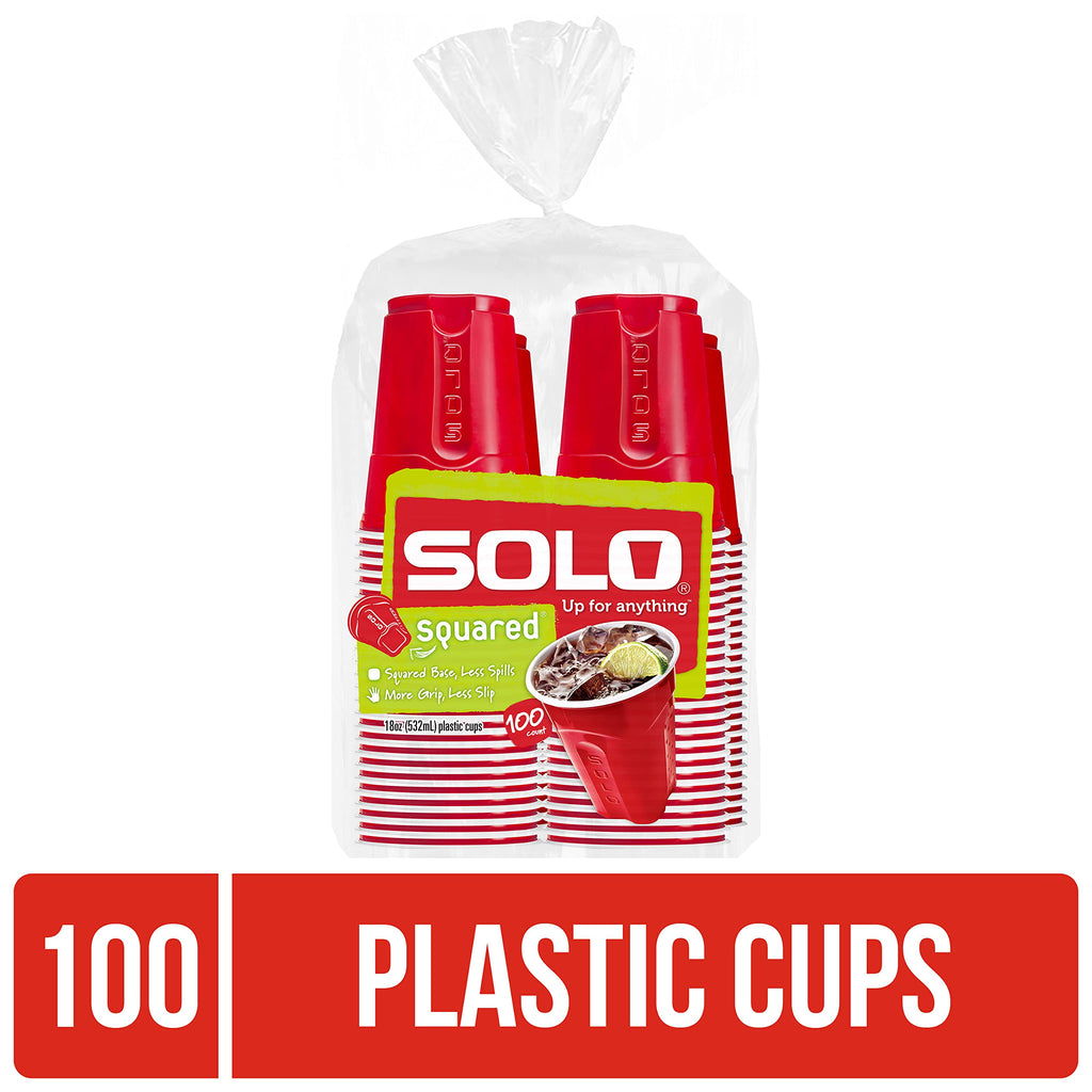 SOLO Squared Plastic Party Cups
