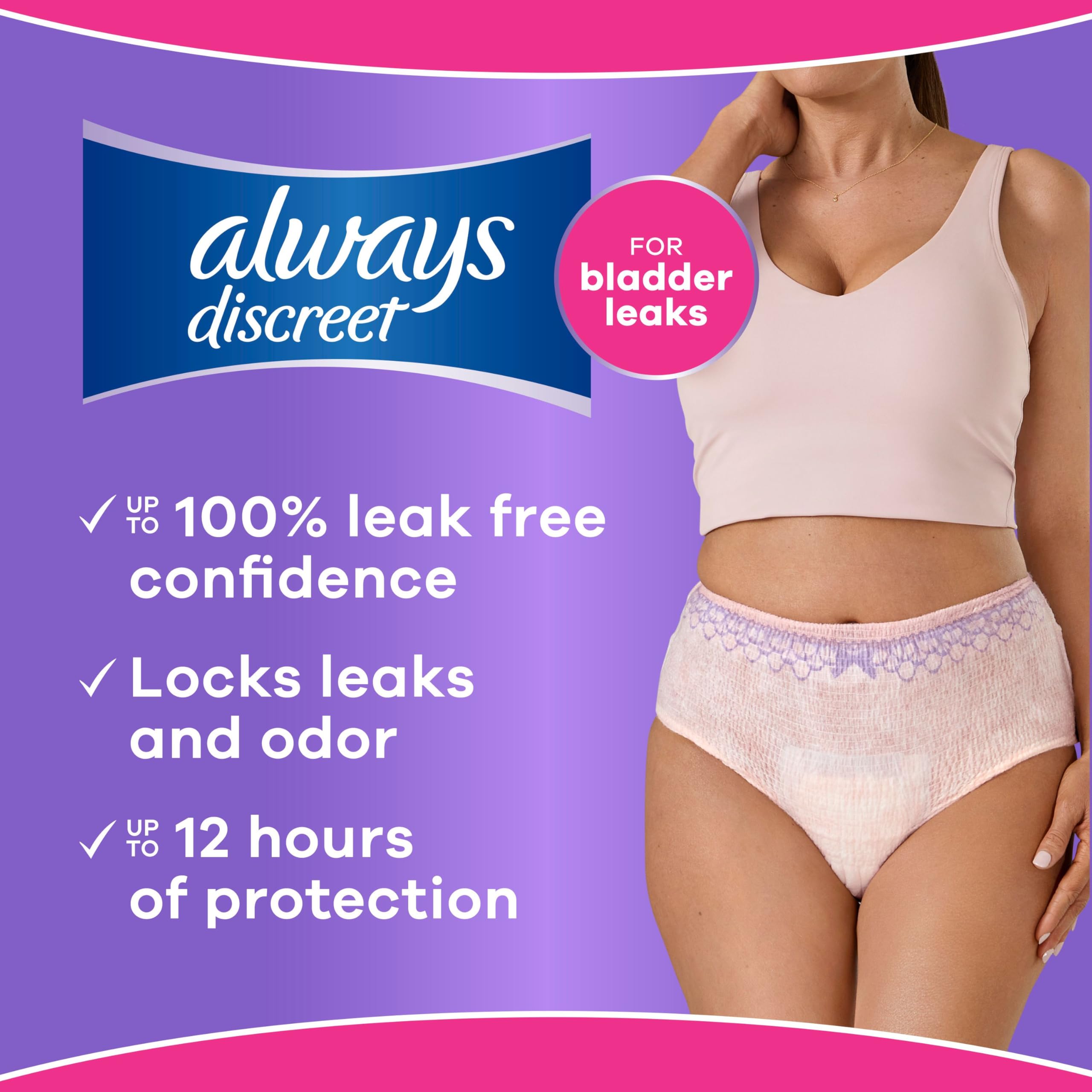 Always Discreet Incontinence Underwear - Max Absorbency

