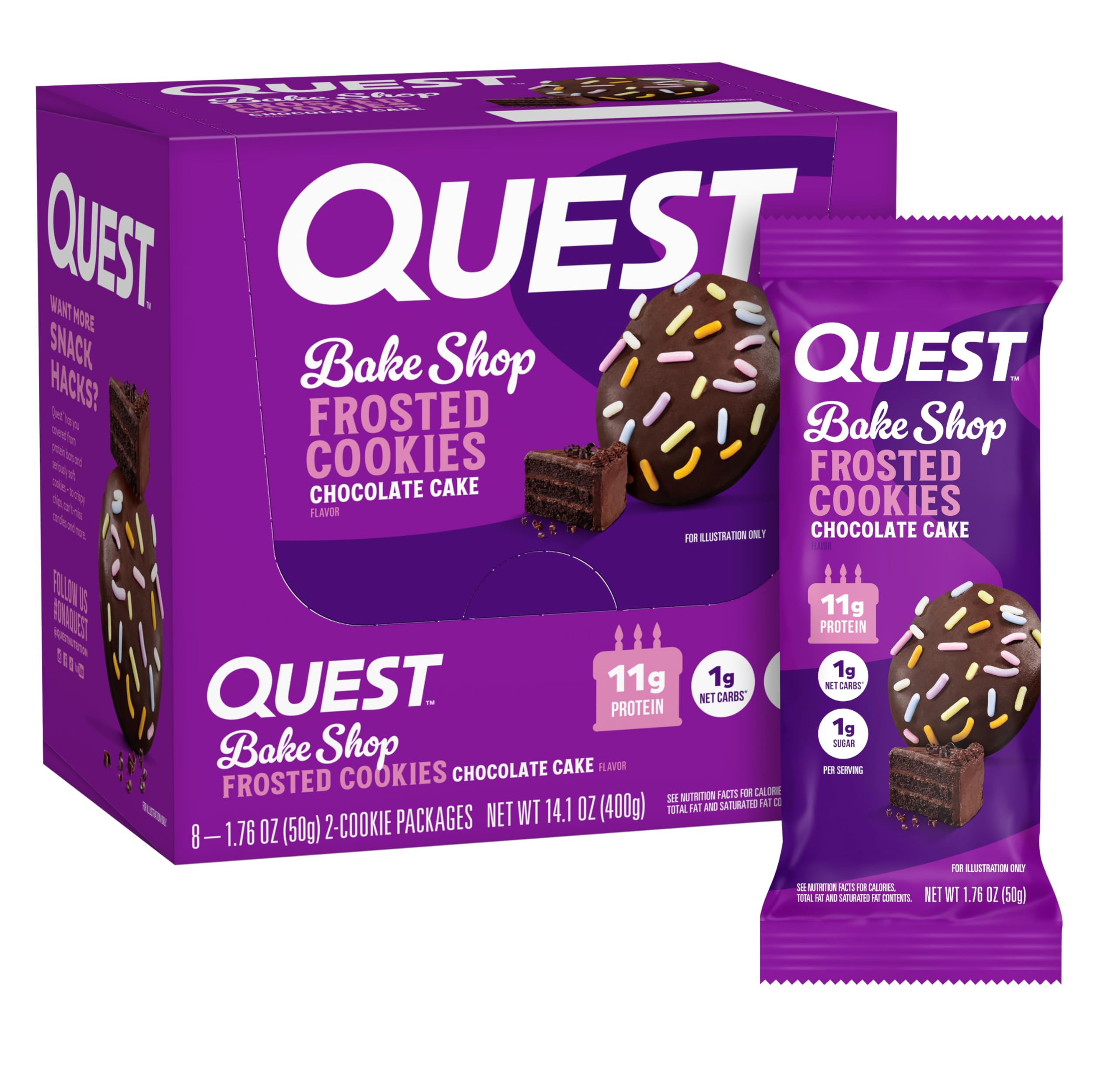 Quest Frosted Cookies Gluten Free High Protein