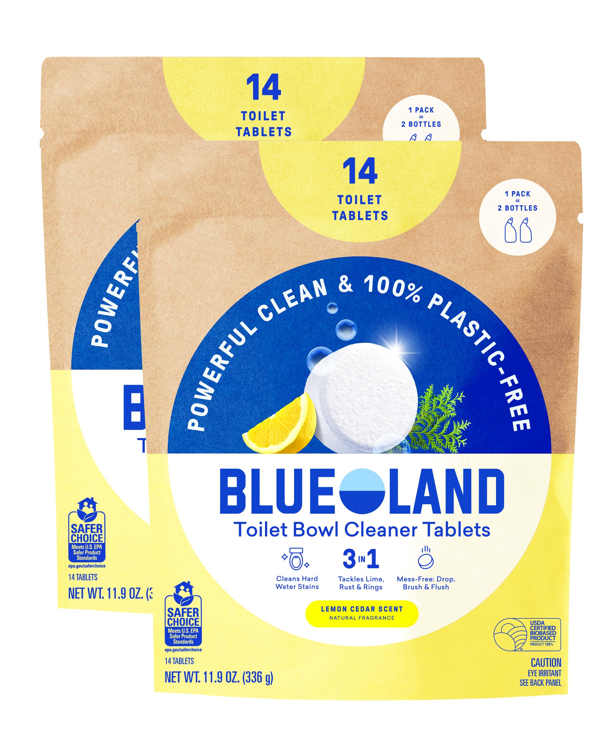 Blueland Toilet Cleaner Tablets - Plastic-Free & Septic-Safe

