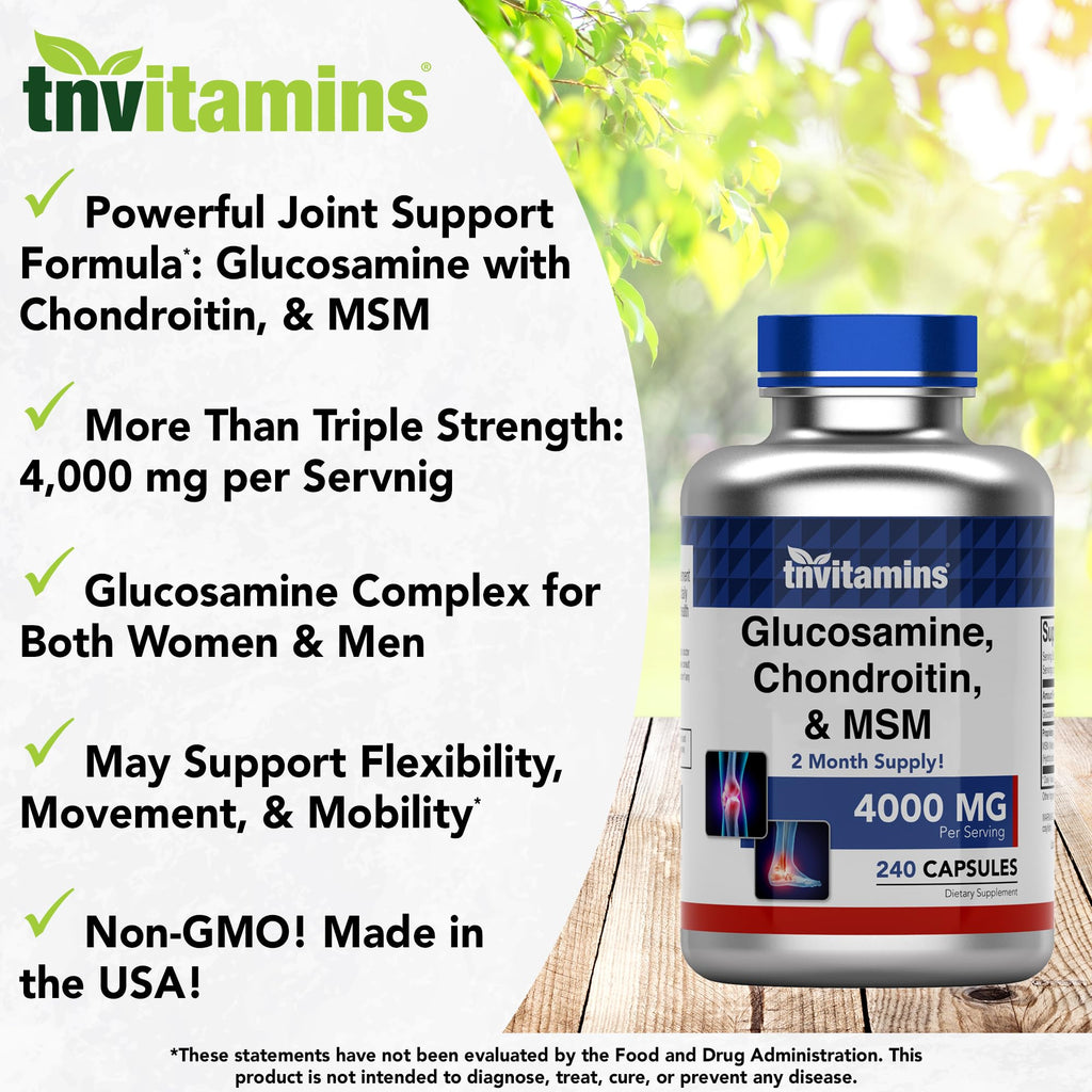 tnvitamins Glucosamine Chondroitin MSM Capsules

