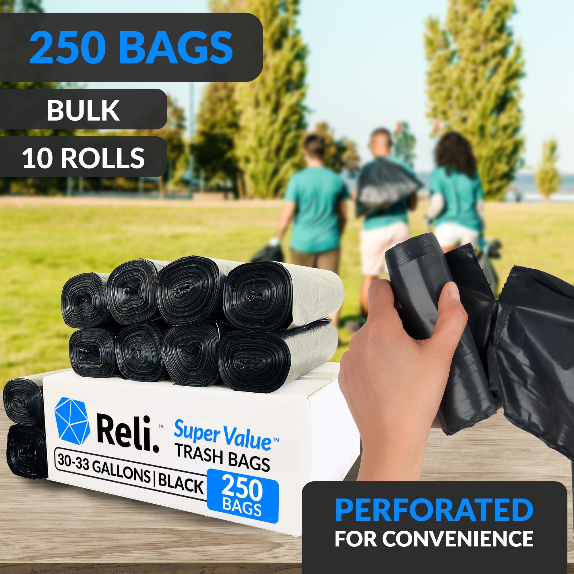 Reli. Heavy-Duty Trash Bags | Durable Cleanup

