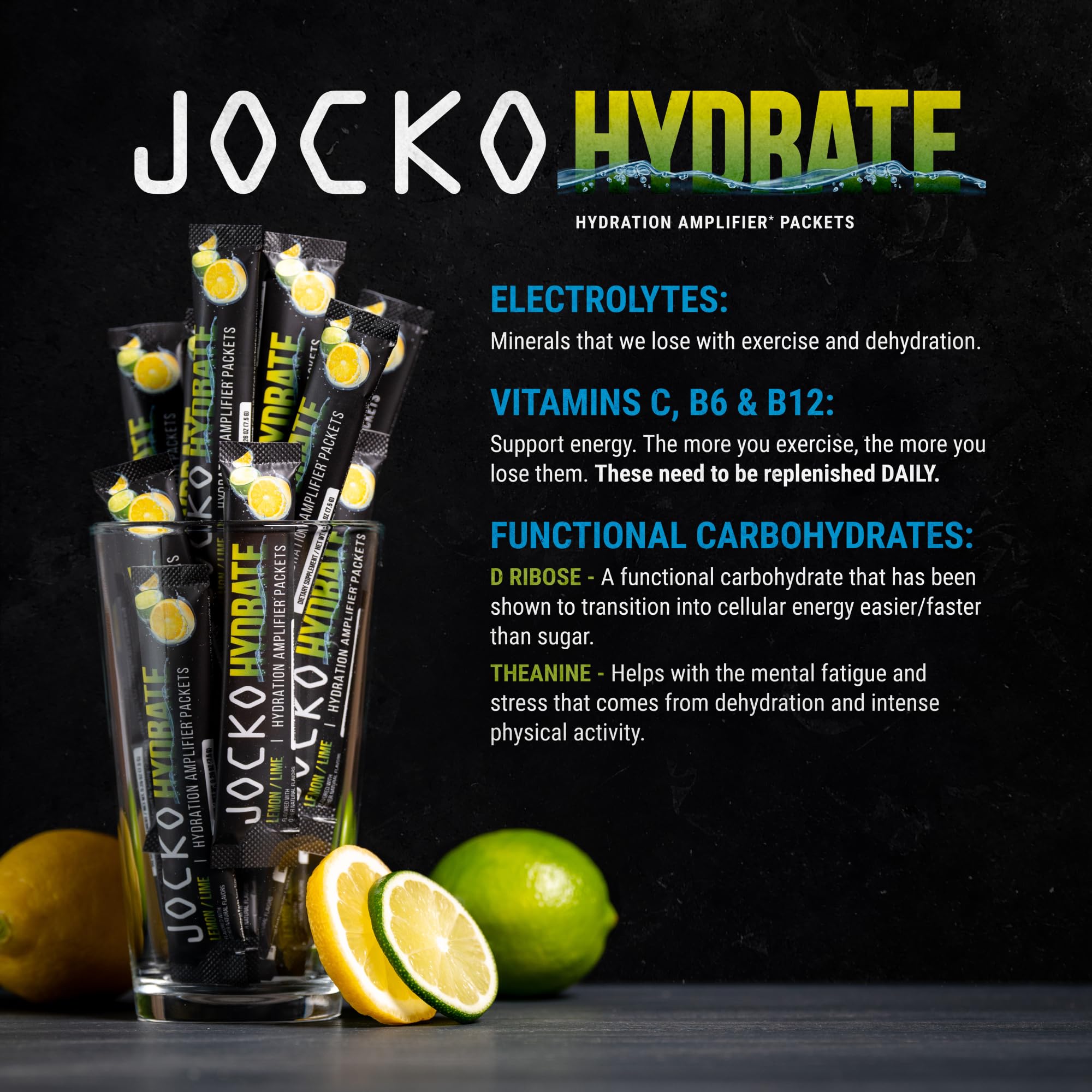 Jocko Fuel Hydrate Electrolyte Packets - Low Sugar

