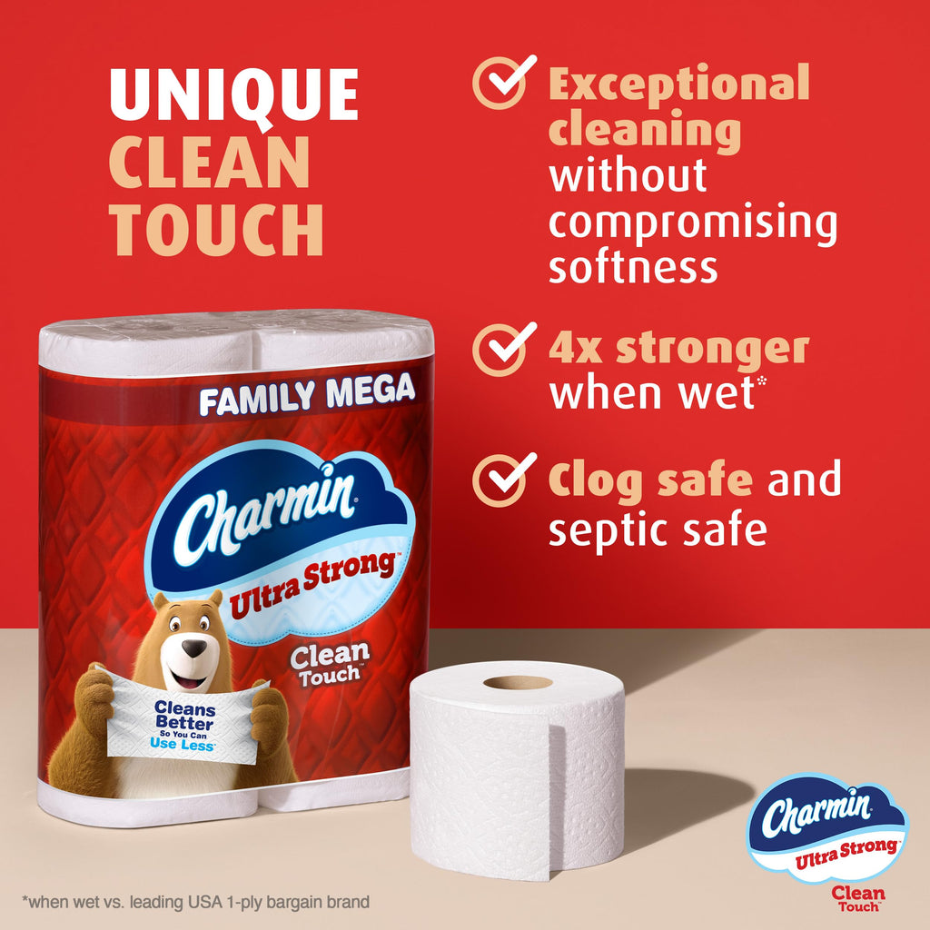 Charmin Ultra Strong Clean Touch Toilet Paper | 4x Stronger

