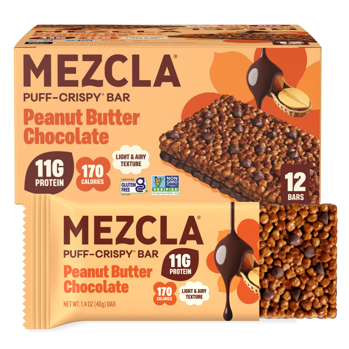 Mezcla Puff-Crispy Plant Based Protein Bars