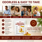 Odorless Garlic Extract Softgels for Heart & Immune Support

