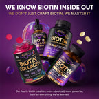 Biotin Gummies with Collagen for Hair & Skin Support

