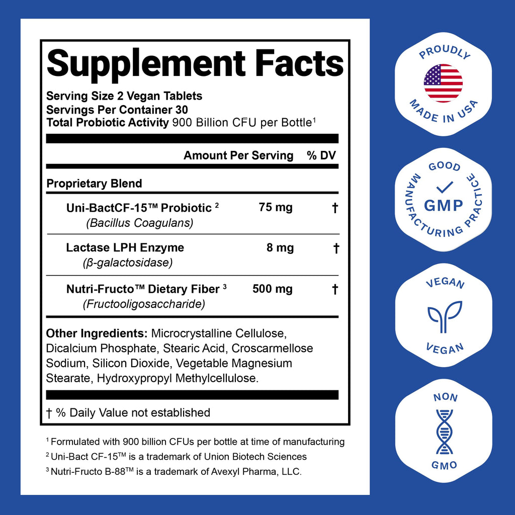 Probiotic & Prebiotic Digestive Support - Vegan Formula

