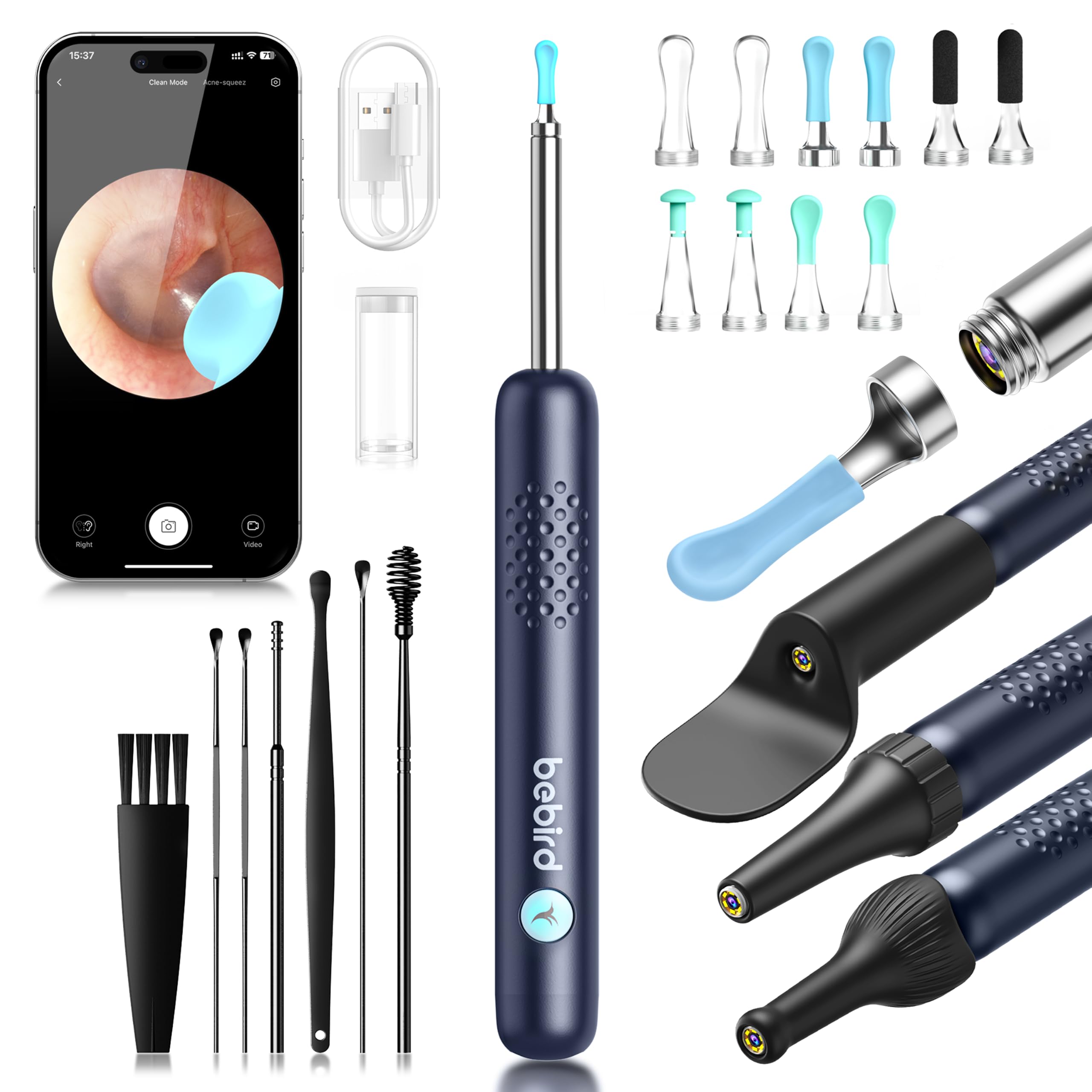 BEBIRD R1 Ear Wax Removal Tool with 1080P Camera EarScope