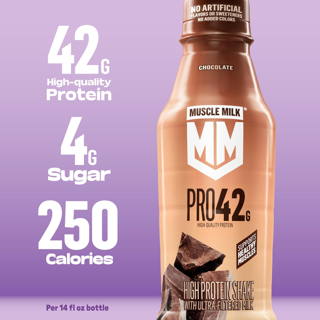 Muscle Milk Pro High Protein Shake 42g Protein per Bottle

